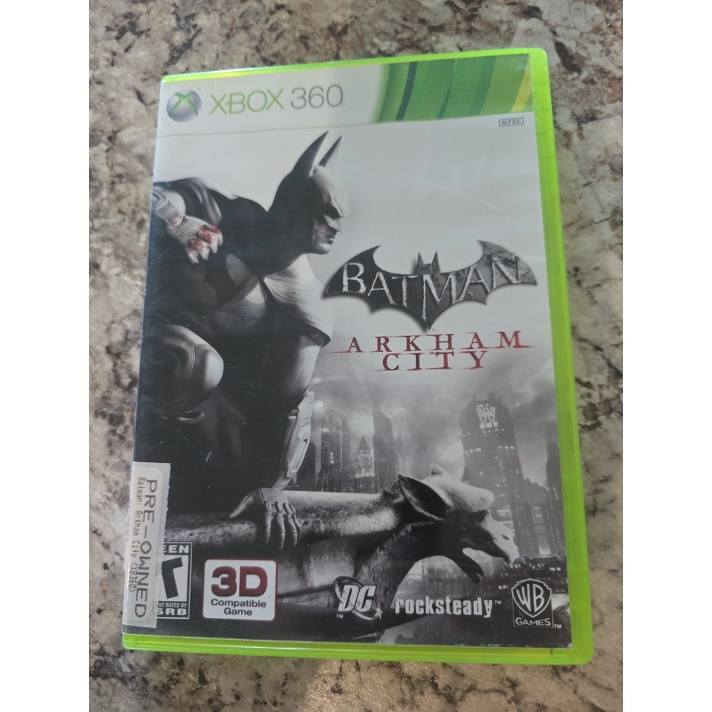 Batman: Arkham City (Microsoft Xbox 360) With Manual Complete In Box